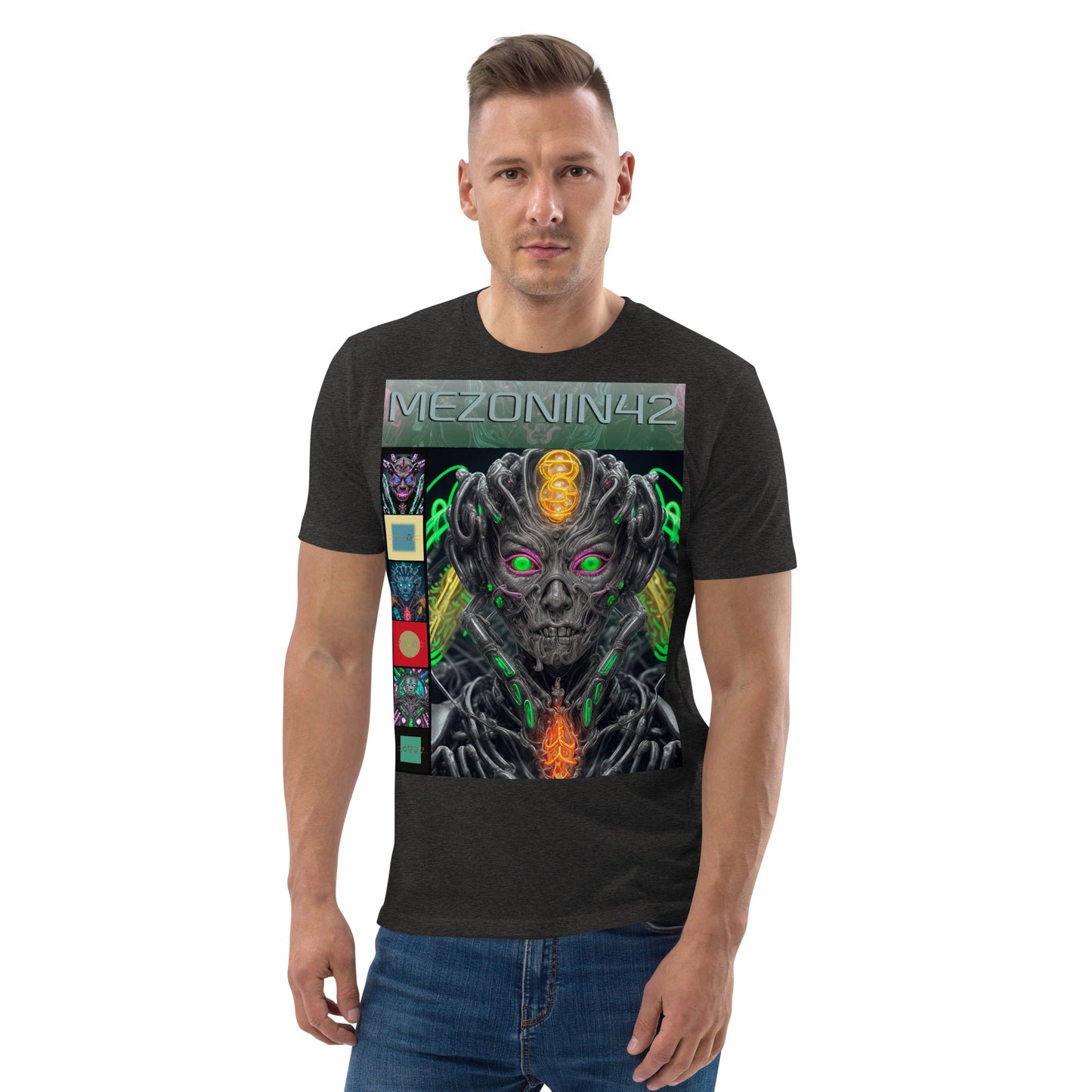 T-shirt unisex in cotone biologico. Collezione - MEZONIN 42, Design - ANDRBEL STUDIO