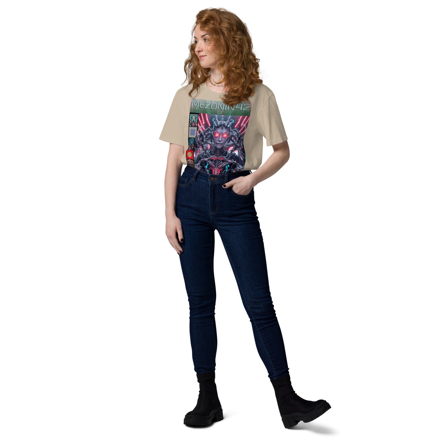 T-shirt unisex in cotone biologico. Collezione - MEZONIN 42, Design - ANDRBEL STUDIO