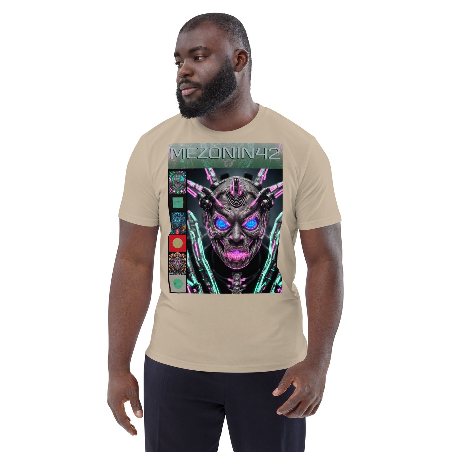 T-shirt unisex in cotone biologico. Collezione - MEZONIN 42, Design - ANDRBEL STUDIO