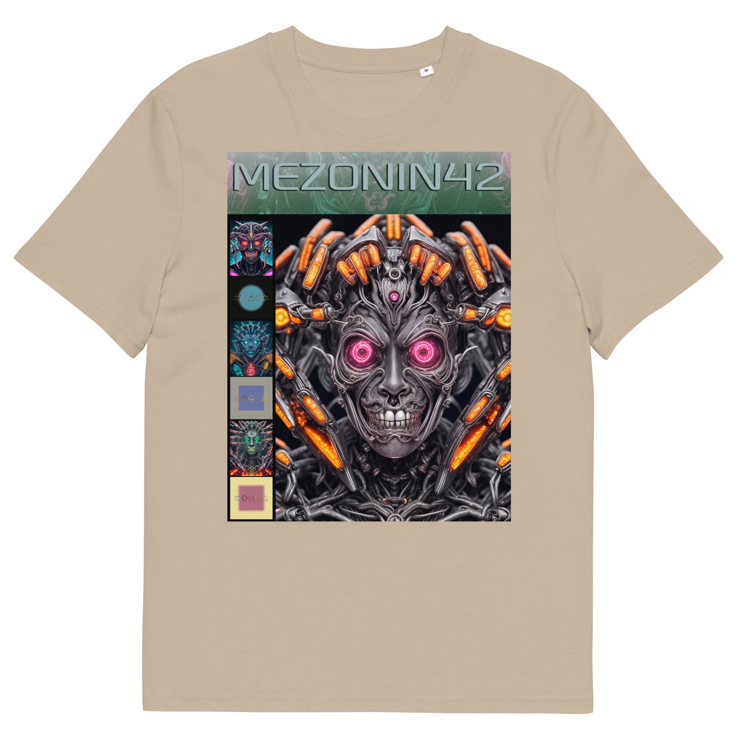 T-shirt unisex in cotone biologico. Collezione - MEZONIN 42, Design - ANDRBEL STUDIO