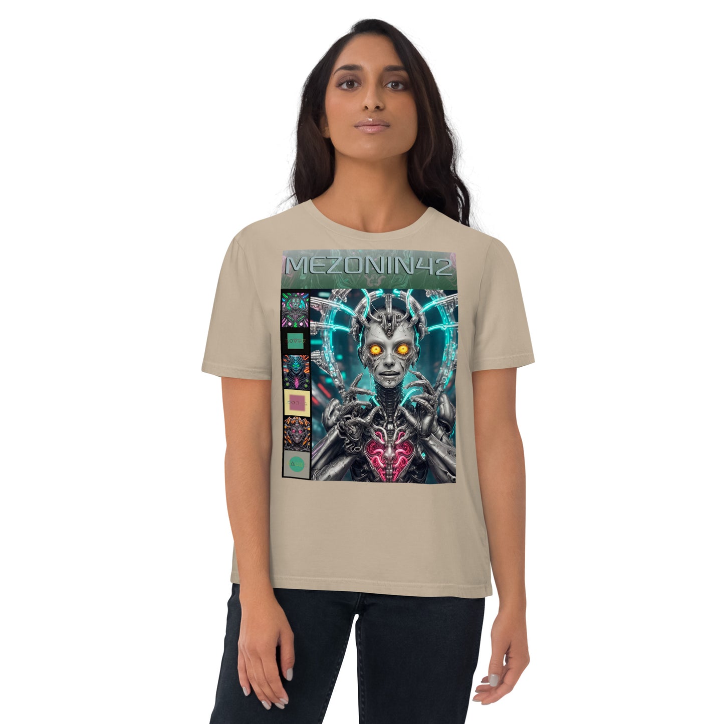 Unisex organic cotton t-shirt. Collection - MEZONIN 42, Design - ANDRBEL STUDIO