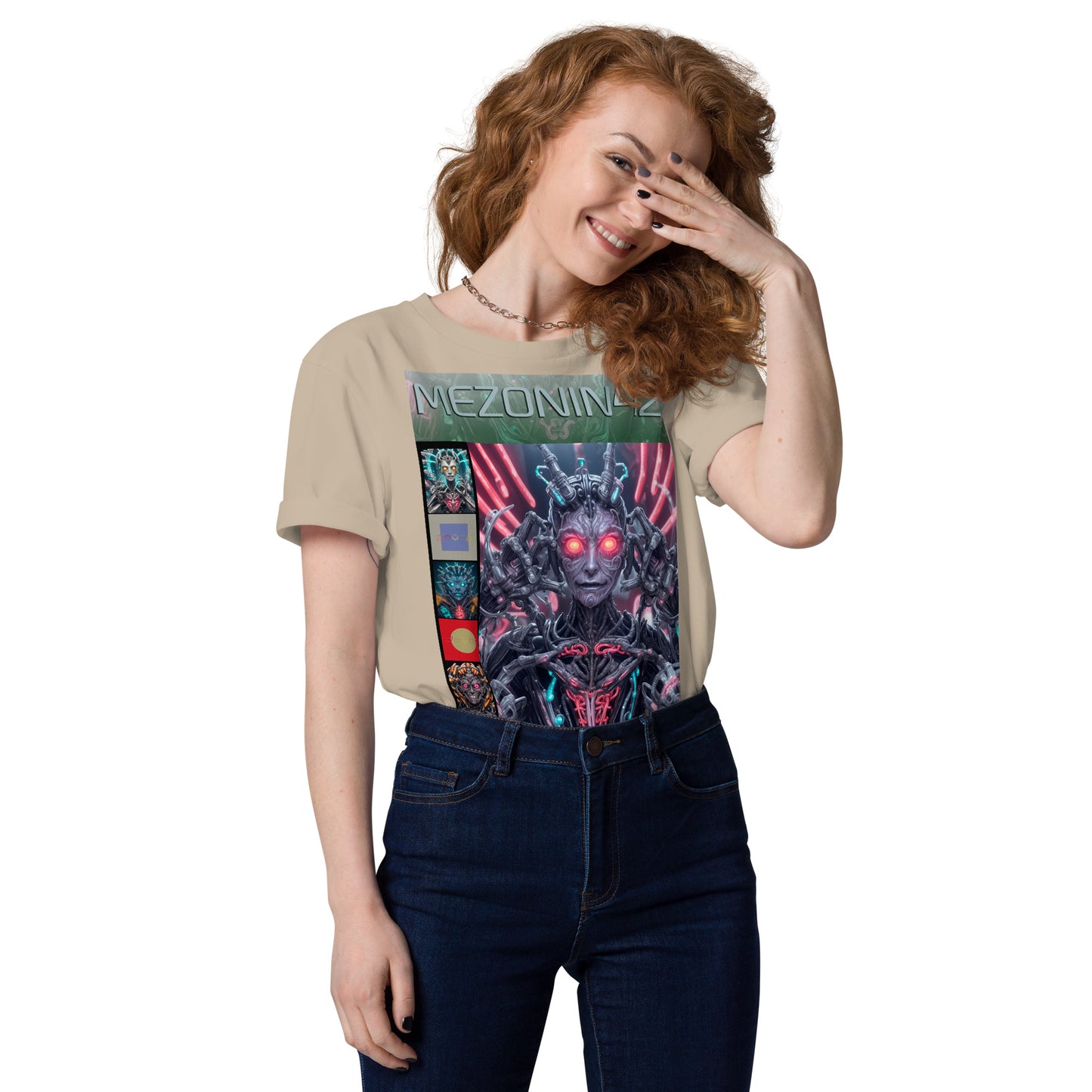 T-shirt unisex in cotone biologico. Collezione - MEZONIN 42, Design - ANDRBEL STUDIO