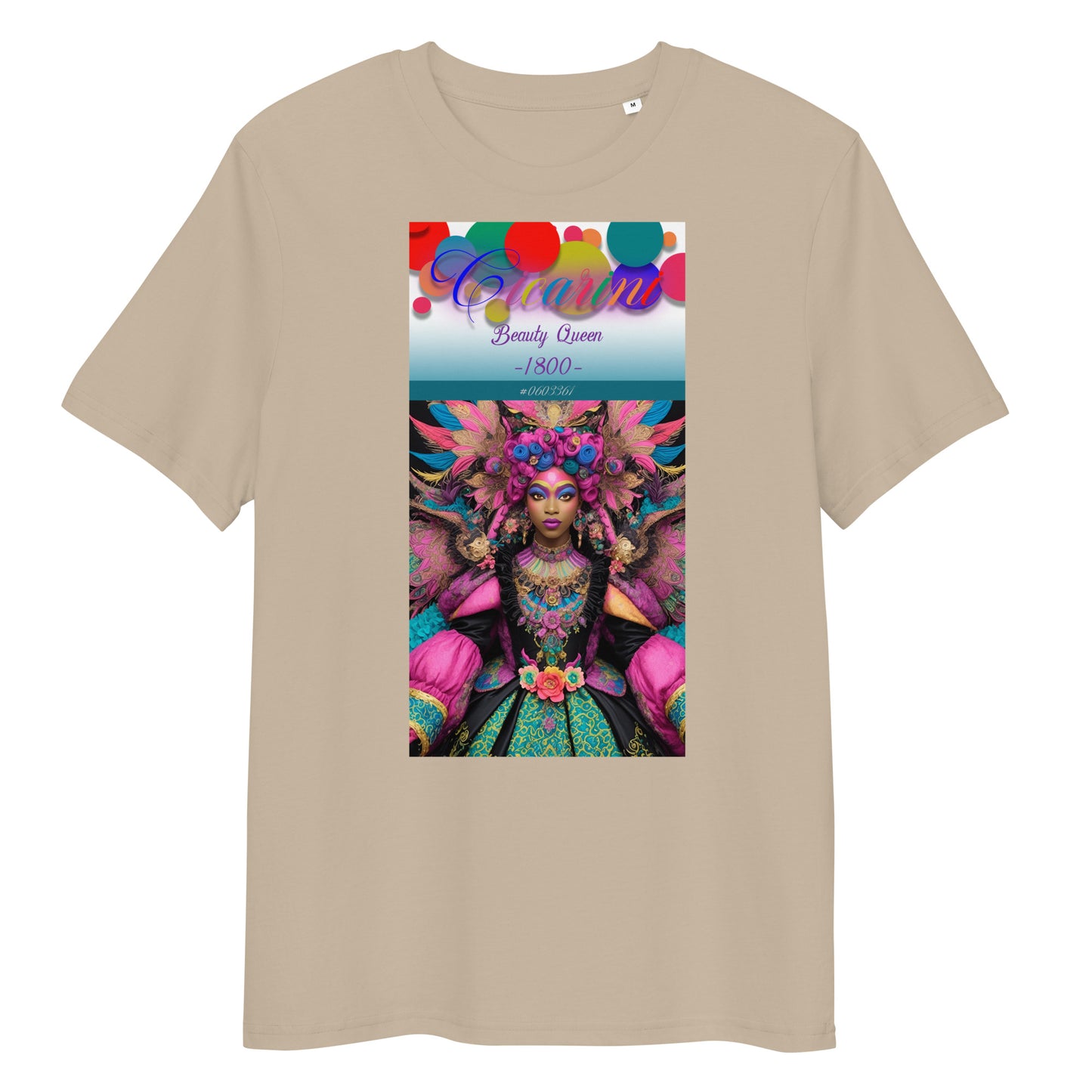 Unisex organic cotton t-shirt. Collection - Cicarini, Design - ANDRBEL STUDIO