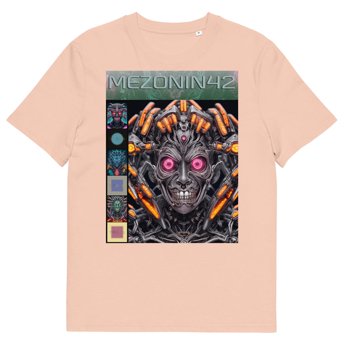 T-shirt unisex in cotone biologico. Collezione - MEZONIN 42, Design - ANDRBEL STUDIO