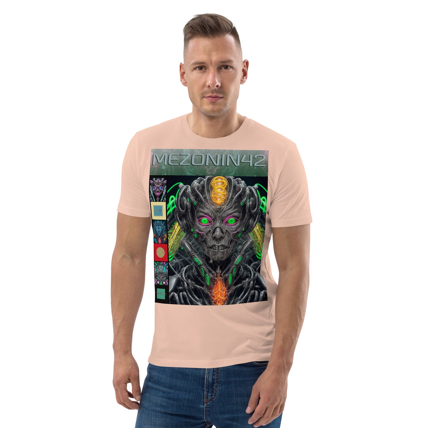 T-shirt unisex in cotone biologico. Collezione - MEZONIN 42, Design - ANDRBEL STUDIO