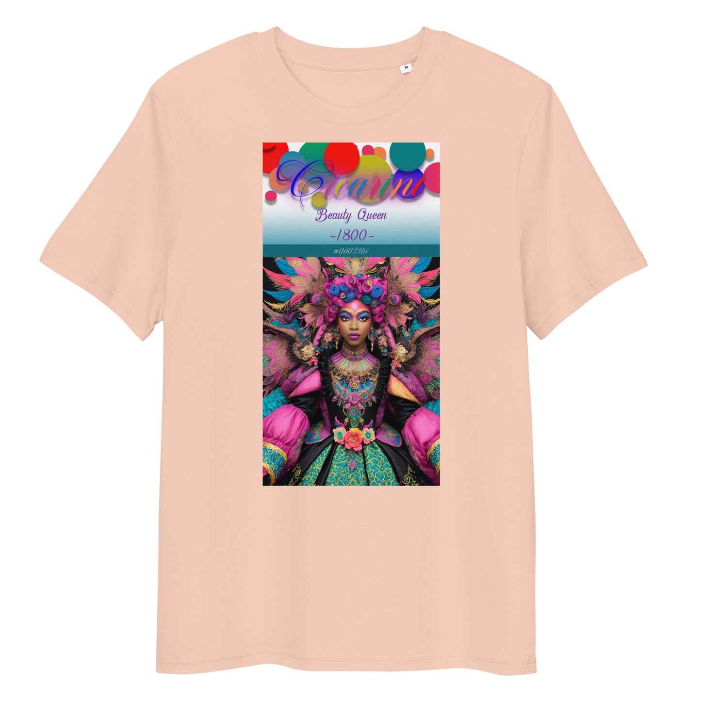 Unisex organic cotton t-shirt. Collection - Cicarini, Design - ANDRBEL STUDIO