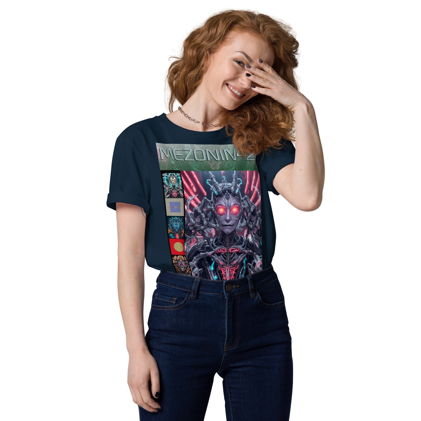 T-shirt unisex in cotone biologico. Collezione - MEZONIN 42, Design - ANDRBEL STUDIO