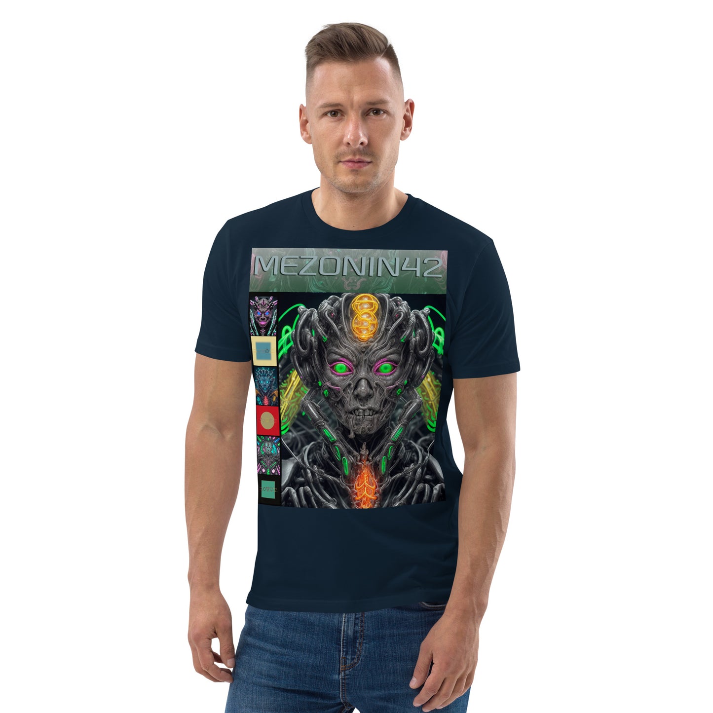 T-shirt unisex in cotone biologico. Collezione - MEZONIN 42, Design - ANDRBEL STUDIO