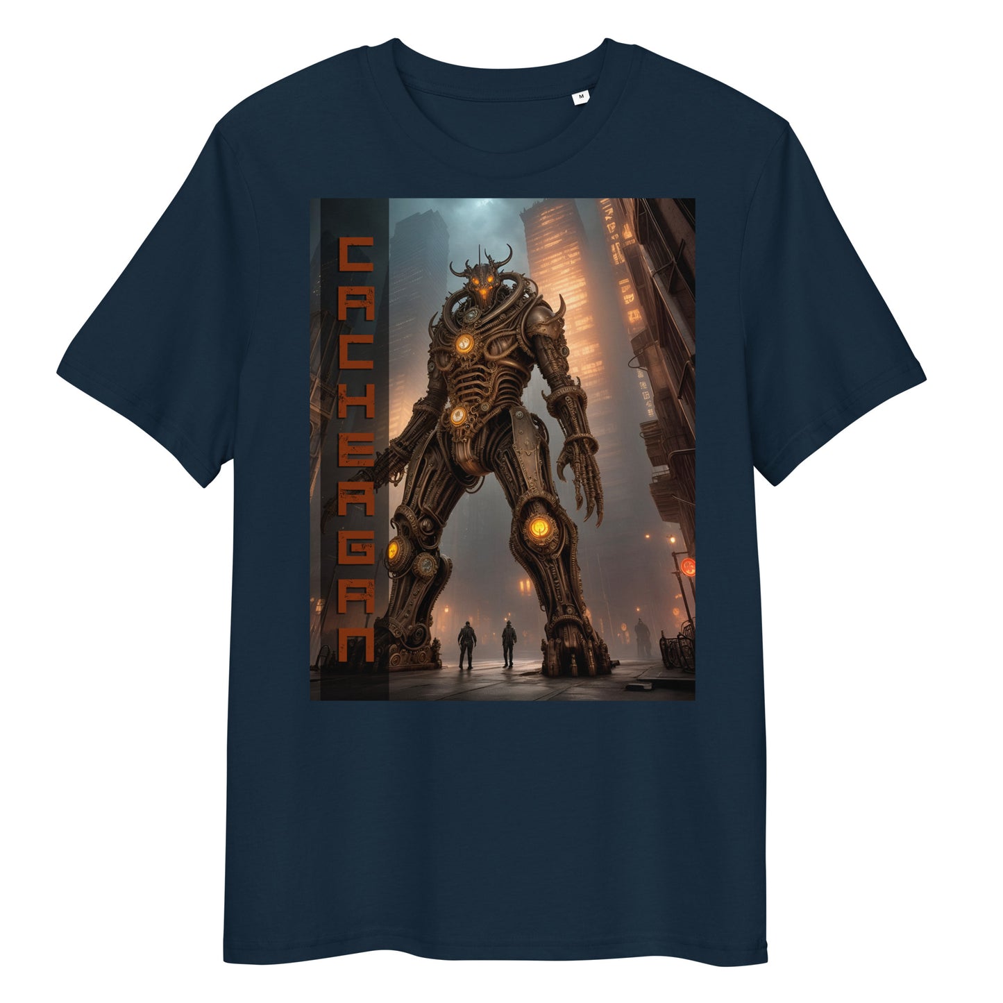 T-shirt unisex in cotone biologico. Collezione - Cachergan, Design - ANDRBEL STUDIO