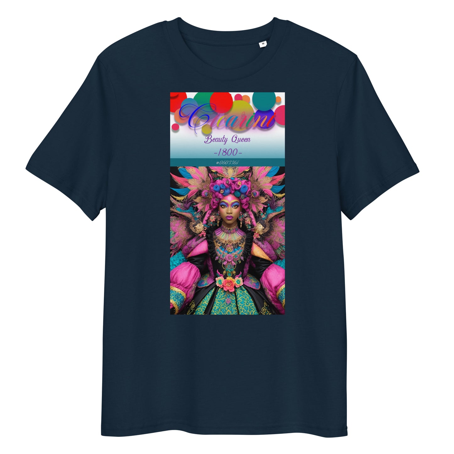 Unisex organic cotton t-shirt. Collection - Cicarini, Design - ANDRBEL STUDIO