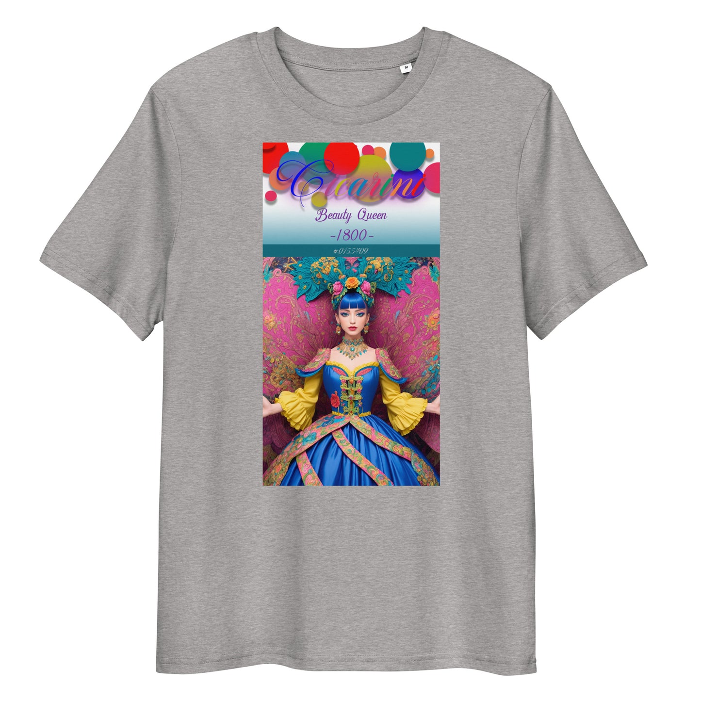 Unisex organic cotton t-shirt. Collection - Cicarini, Design - ANDRBEL STUDIO