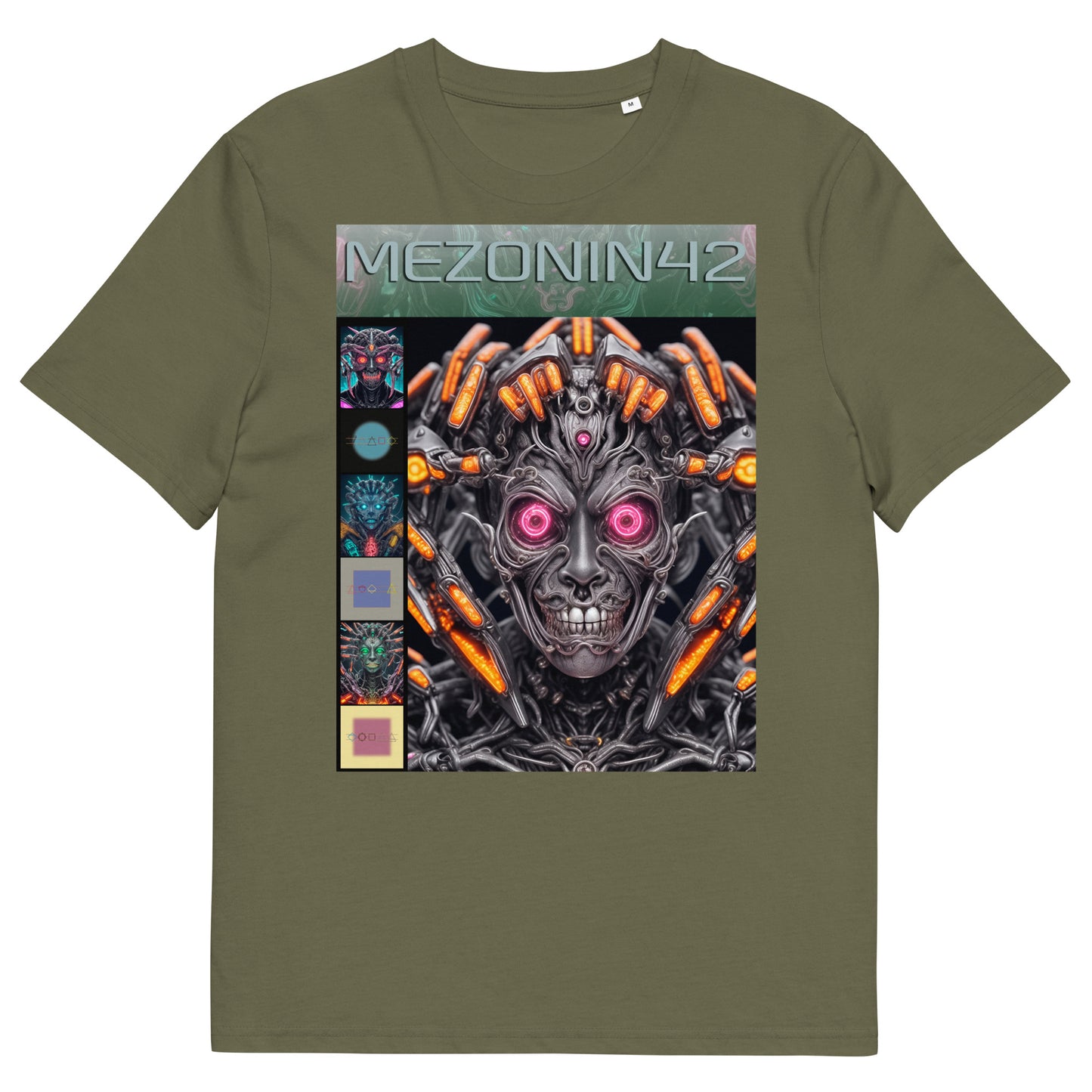 T-shirt unisex in cotone biologico. Collezione - MEZONIN 42, Design - ANDRBEL STUDIO