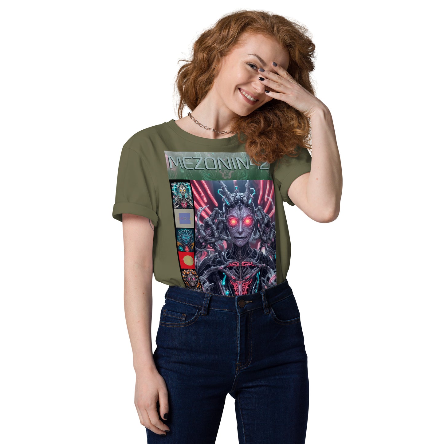 T-shirt unisex in cotone biologico. Collezione - MEZONIN 42, Design - ANDRBEL STUDIO