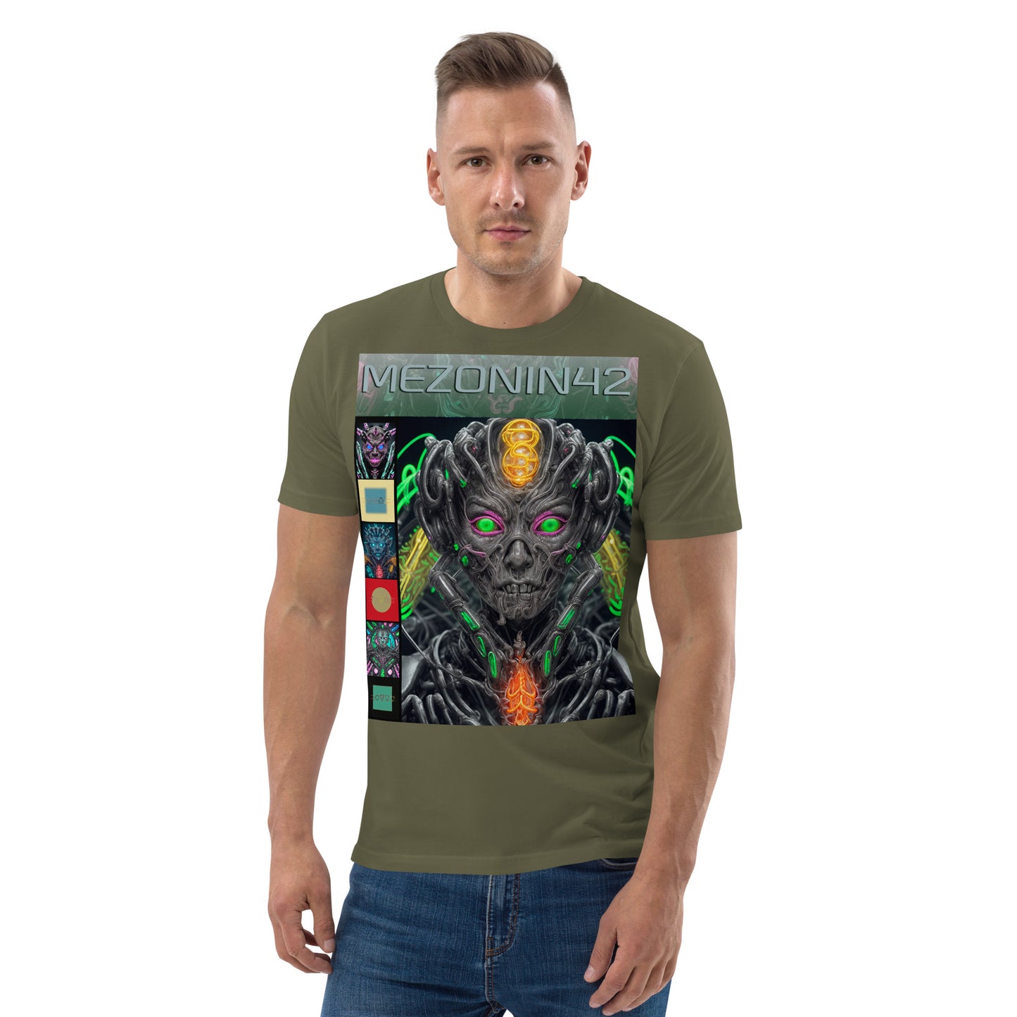 T-shirt unisex in cotone biologico. Collezione - MEZONIN 42, Design - ANDRBEL STUDIO