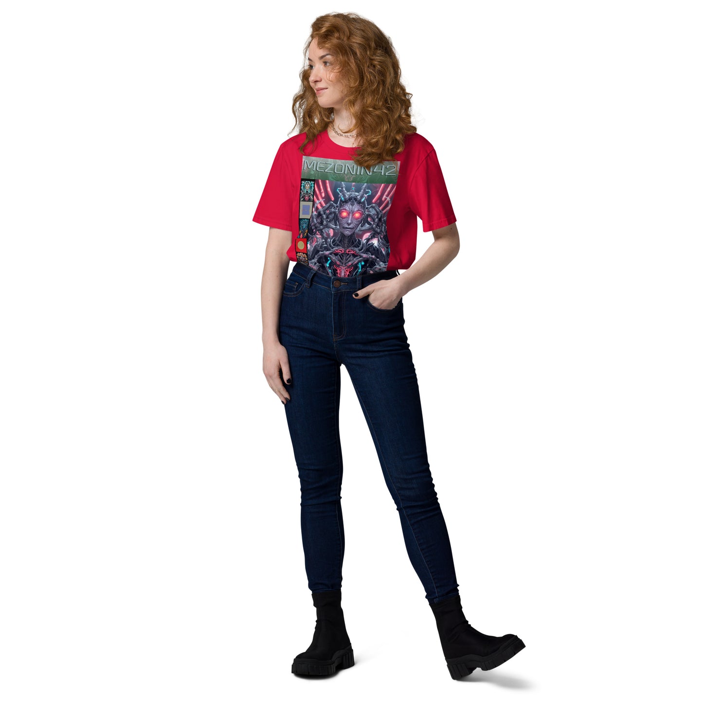 T-shirt unisex in cotone biologico. Collezione - MEZONIN 42, Design - ANDRBEL STUDIO