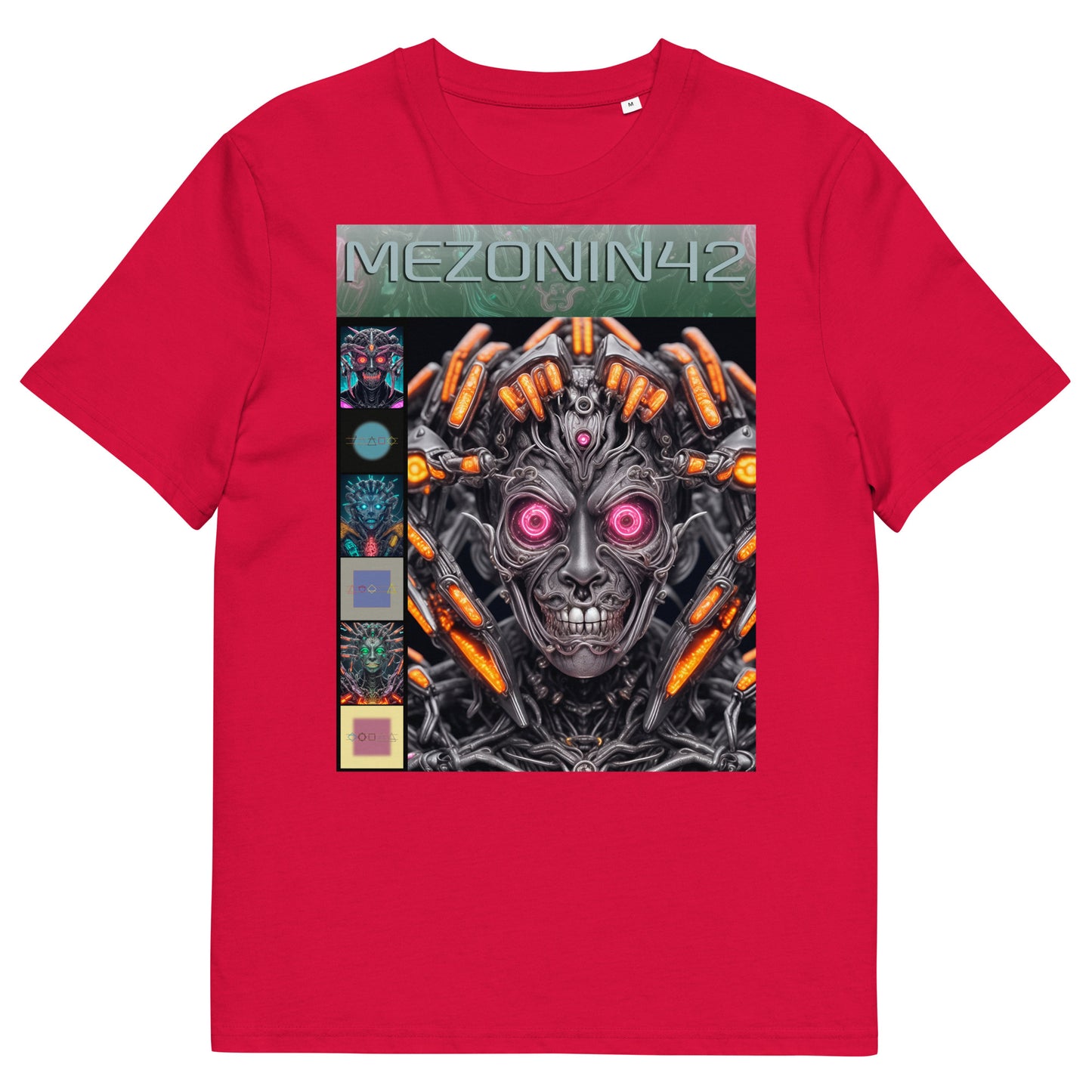 T-shirt unisex in cotone biologico. Collezione - MEZONIN 42, Design - ANDRBEL STUDIO