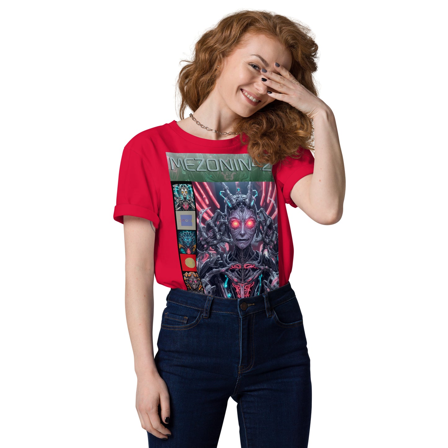 T-shirt unisex in cotone biologico. Collezione - MEZONIN 42, Design - ANDRBEL STUDIO