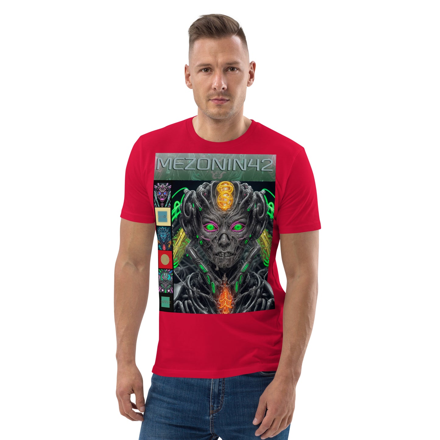 T-shirt unisex in cotone biologico. Collezione - MEZONIN 42, Design - ANDRBEL STUDIO
