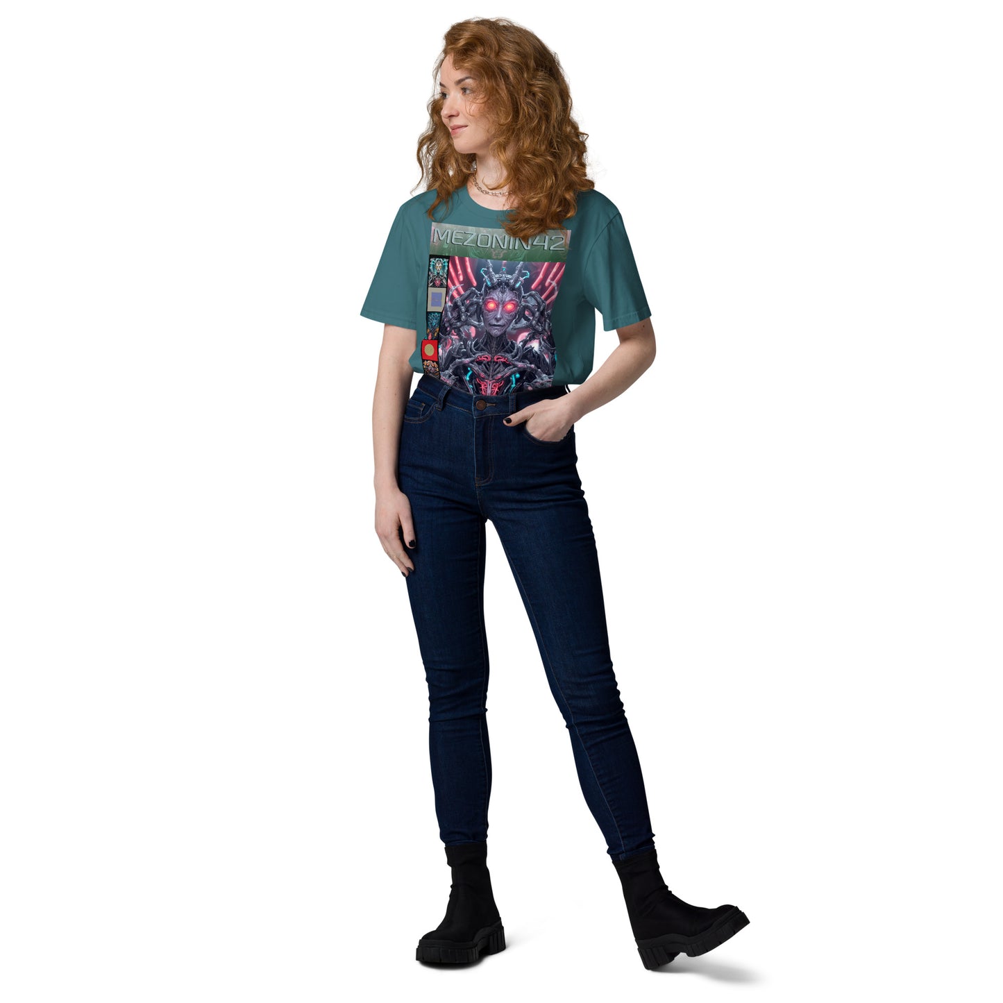 T-shirt unisex in cotone biologico. Collezione - MEZONIN 42, Design - ANDRBEL STUDIO
