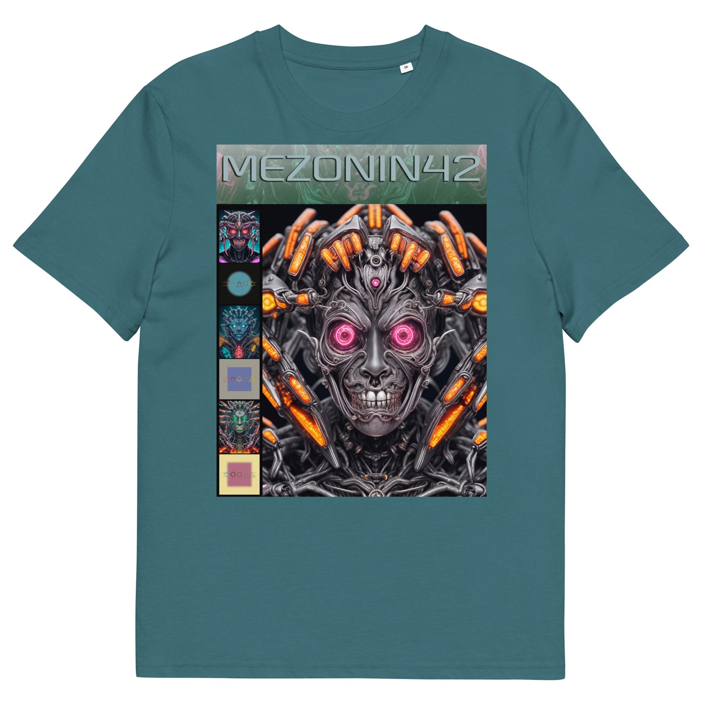 T-shirt unisex in cotone biologico. Collezione - MEZONIN 42, Design - ANDRBEL STUDIO