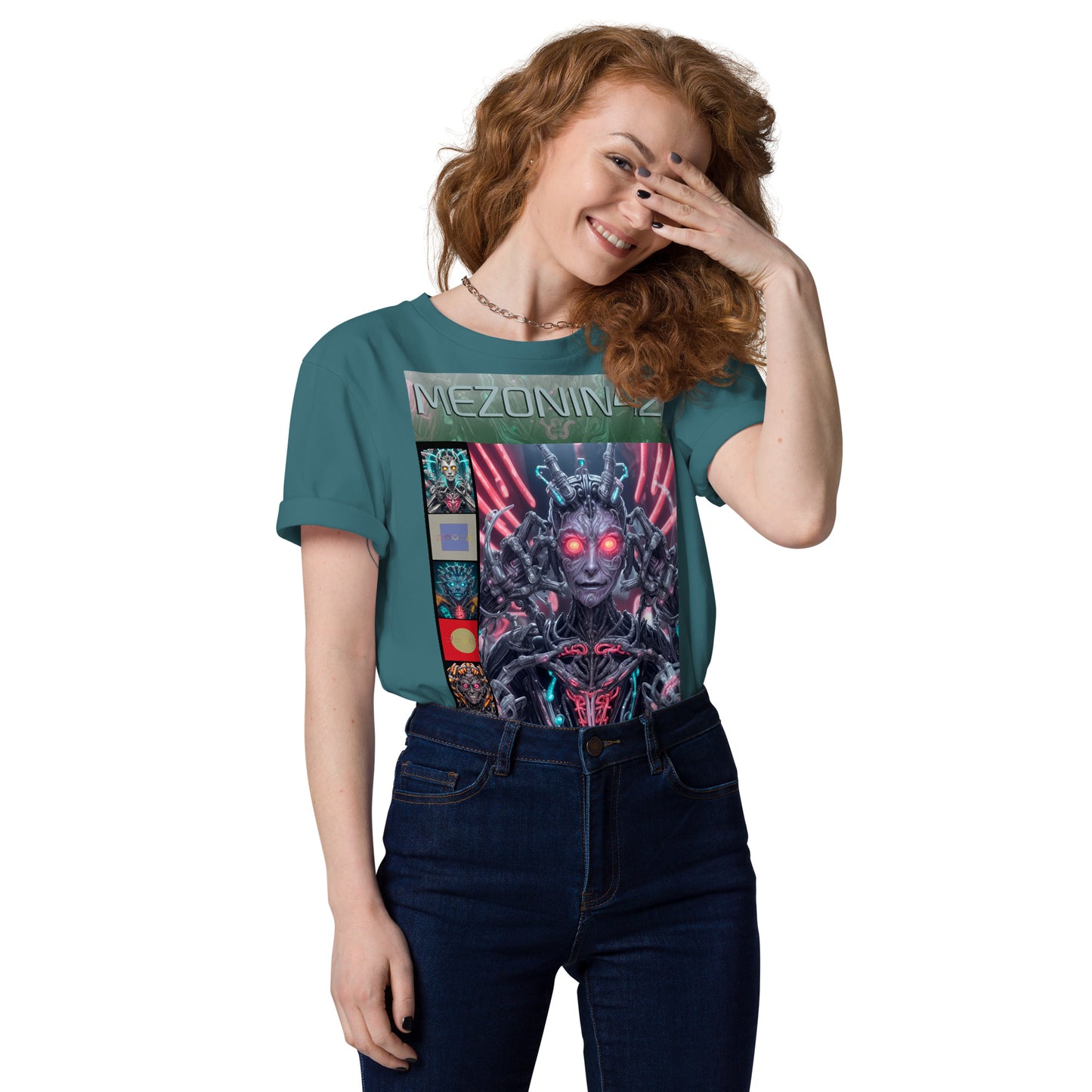 T-shirt unisex in cotone biologico. Collezione - MEZONIN 42, Design - ANDRBEL STUDIO