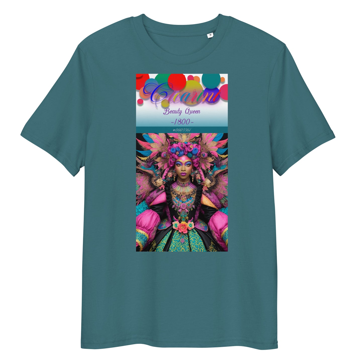 Unisex organic cotton t-shirt. Collection - Cicarini, Design - ANDRBEL STUDIO