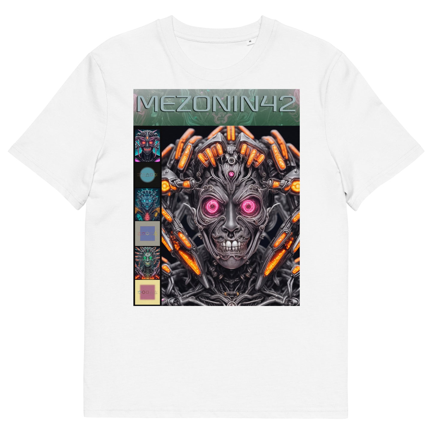T-shirt unisex in cotone biologico. Collezione - MEZONIN 42, Design - ANDRBEL STUDIO