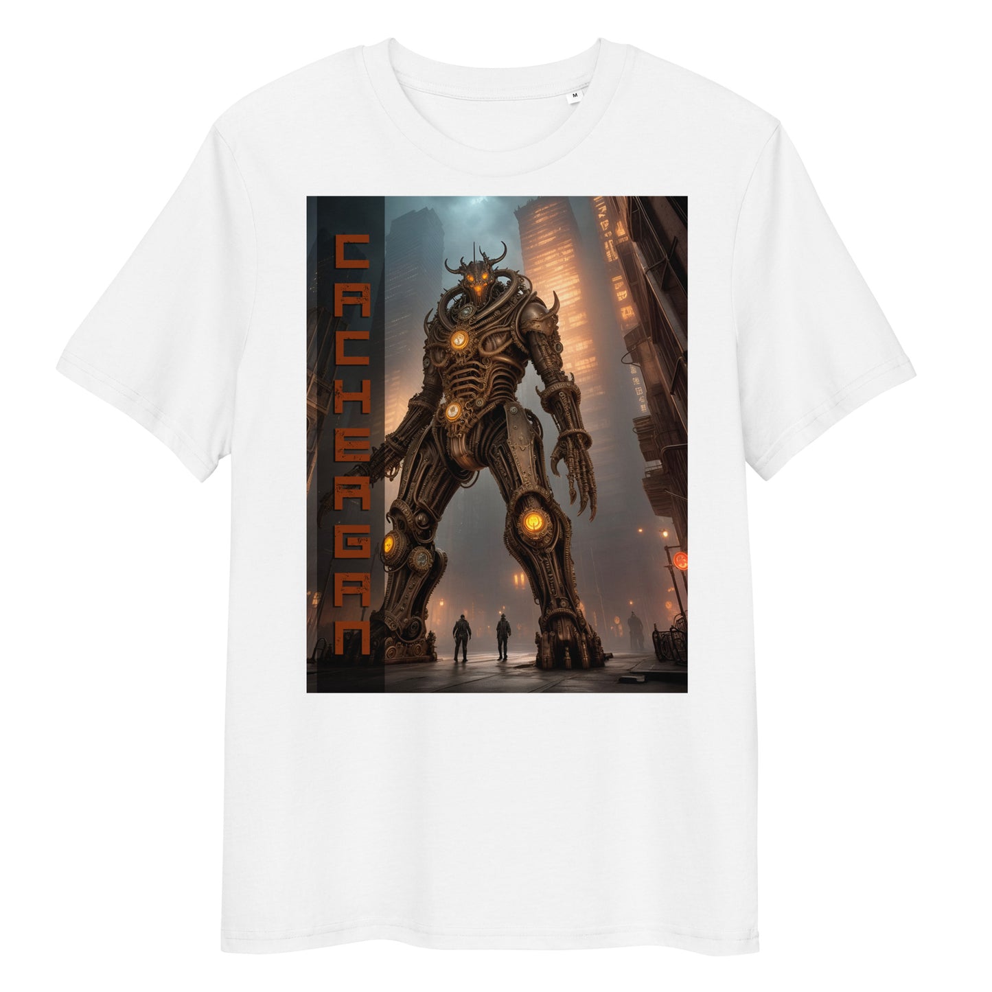 T-shirt unisex in cotone biologico. Collezione - Cachergan, Design - ANDRBEL STUDIO