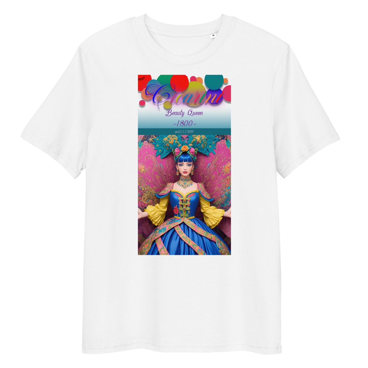Unisex organic cotton t-shirt. Collection - Cicarini, Design - ANDRBEL STUDIO