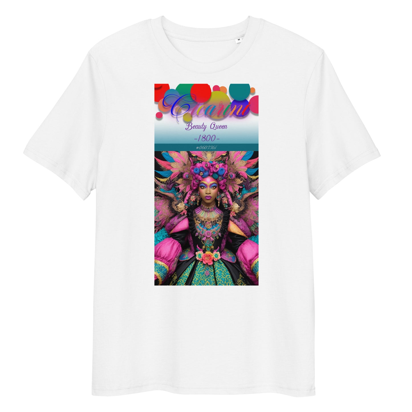 Unisex organic cotton t-shirt. Collection - Cicarini, Design - ANDRBEL STUDIO