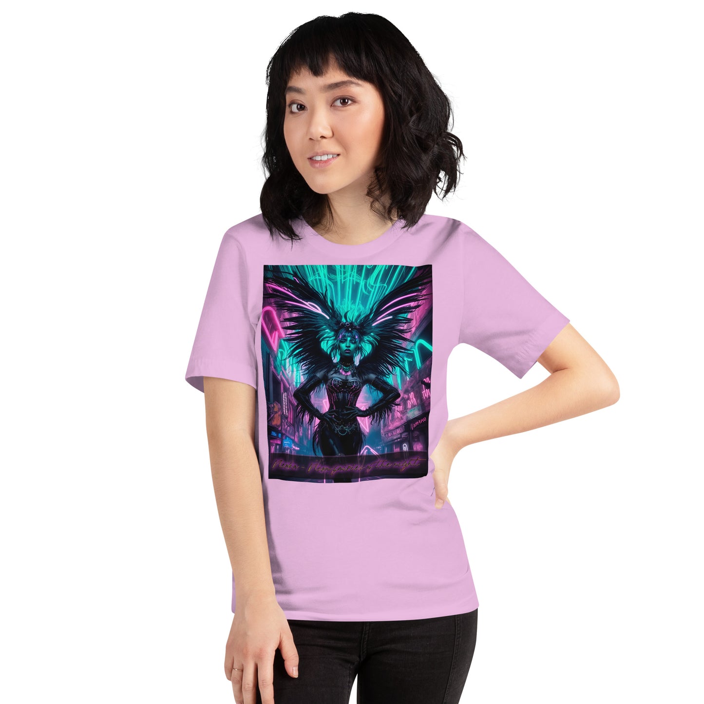 Unisex t-shirt, Collection - Neoka-Neon fairies of the night, Design - ANDRBEL STUDIO