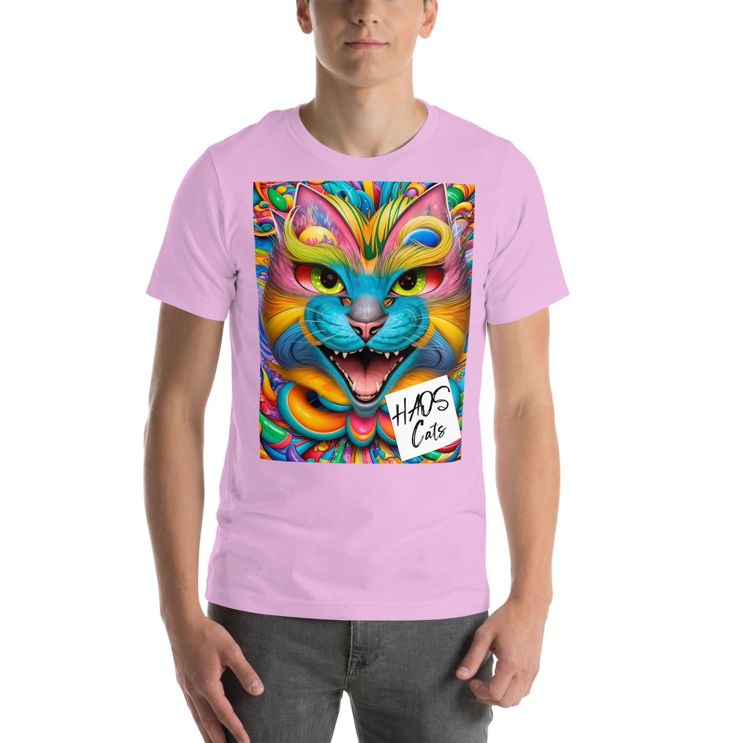 T-shirt unisex. Collezione - HAOS Cats, Design - ANDRBEL STUDIO