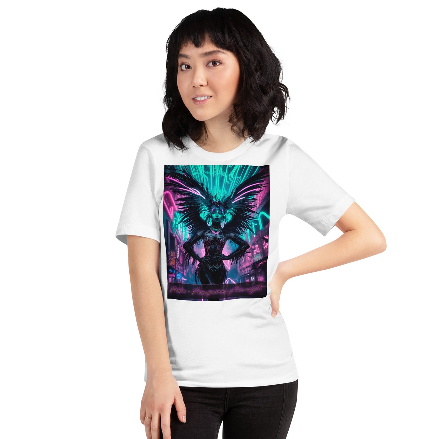 Unisex t-shirt, Collection - Neoka-Neon fairies of the night, Design - ANDRBEL STUDIO
