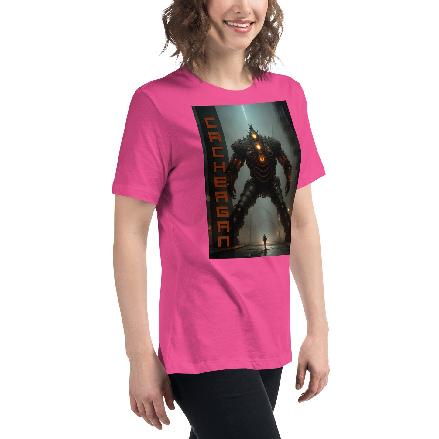 Women's Relaxed T-Shirt. Collection - Cachergan, Design - ANDRBEL STUDIO