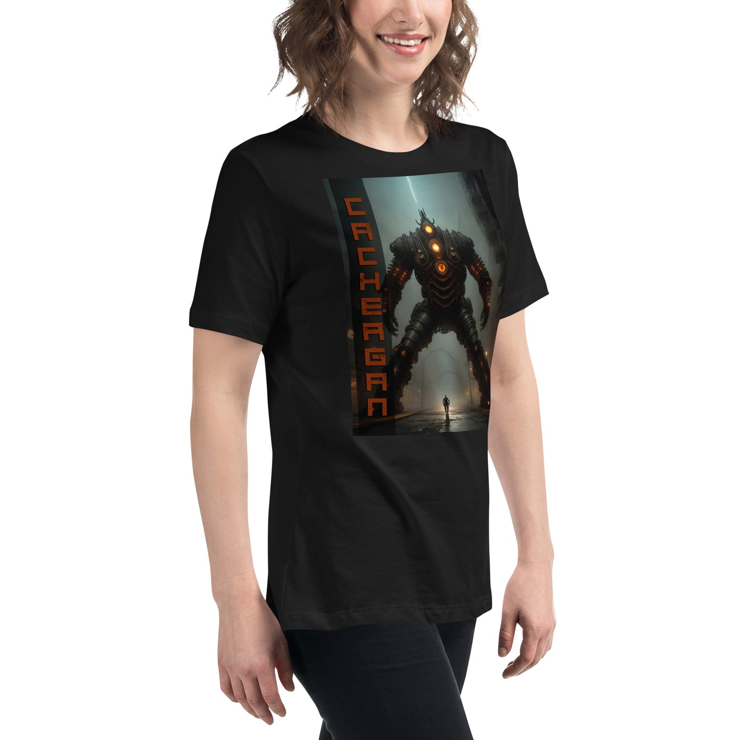 Women's Relaxed T-Shirt. Collection - Cachergan, Design - ANDRBEL STUDIO