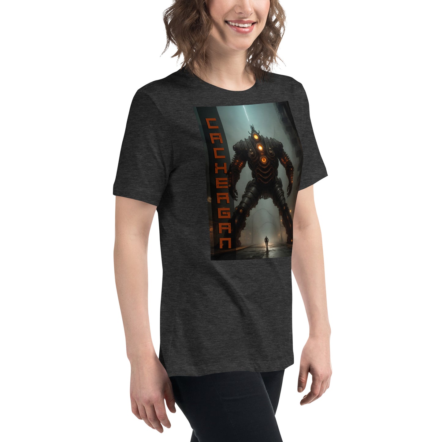 Women's Relaxed T-Shirt. Collection - Cachergan, Design - ANDRBEL STUDIO