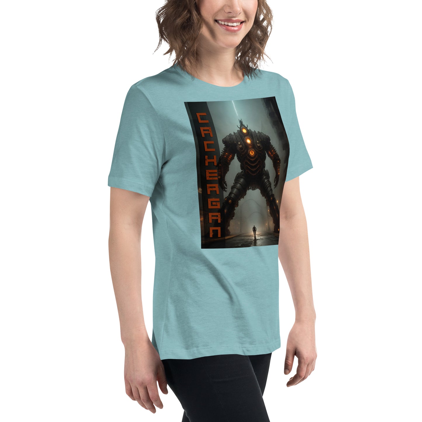 Women's Relaxed T-Shirt. Collection - Cachergan, Design - ANDRBEL STUDIO