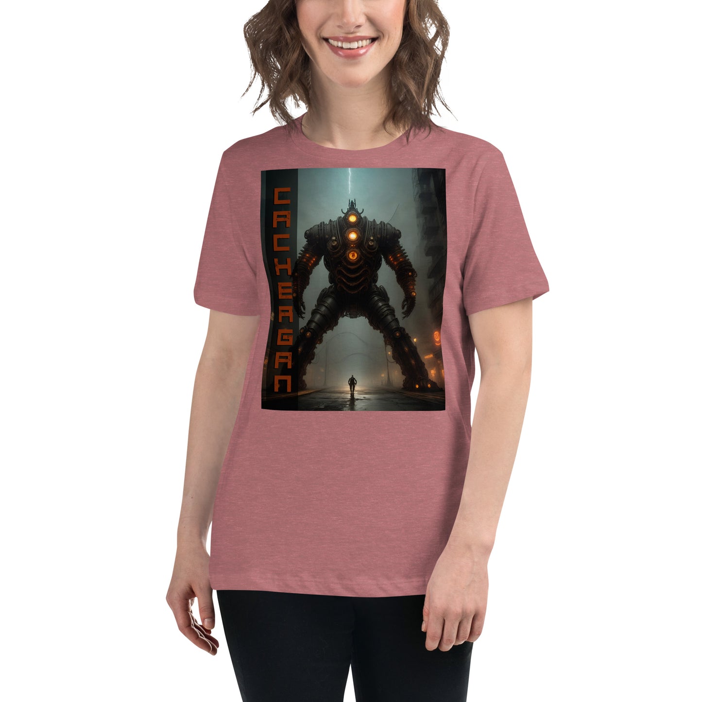 Women's Relaxed T-Shirt. Collection - Cachergan, Design - ANDRBEL STUDIO