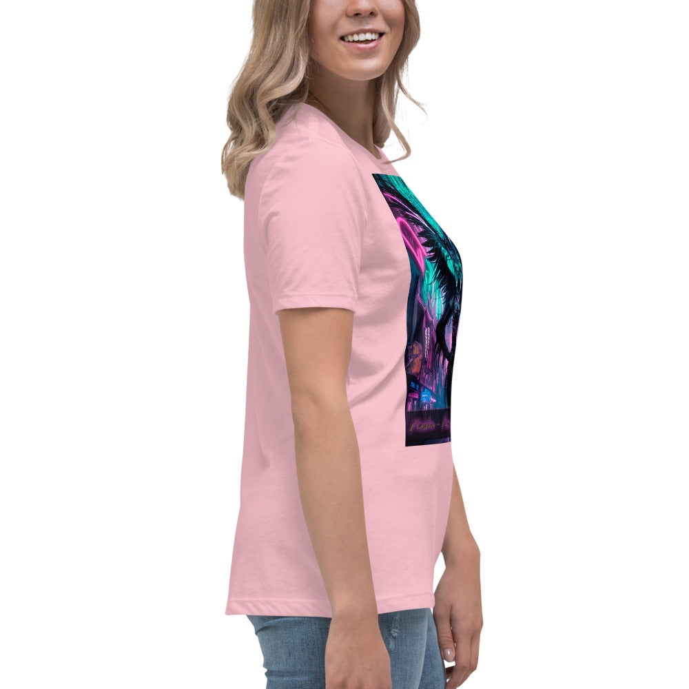 T-shirt rilassata da donna, Collezione - Neoka-Neon fate della notte, Design - ANDRBEL STUDIO