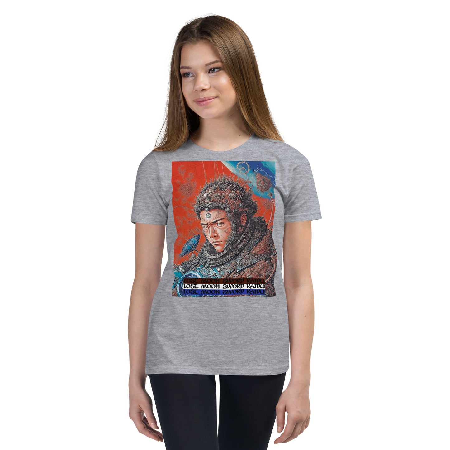 Youth Short Sleeve T-Shirt. Collection - Lost Moon Sword Kaidu, Design - ANDRBEL STUDIO