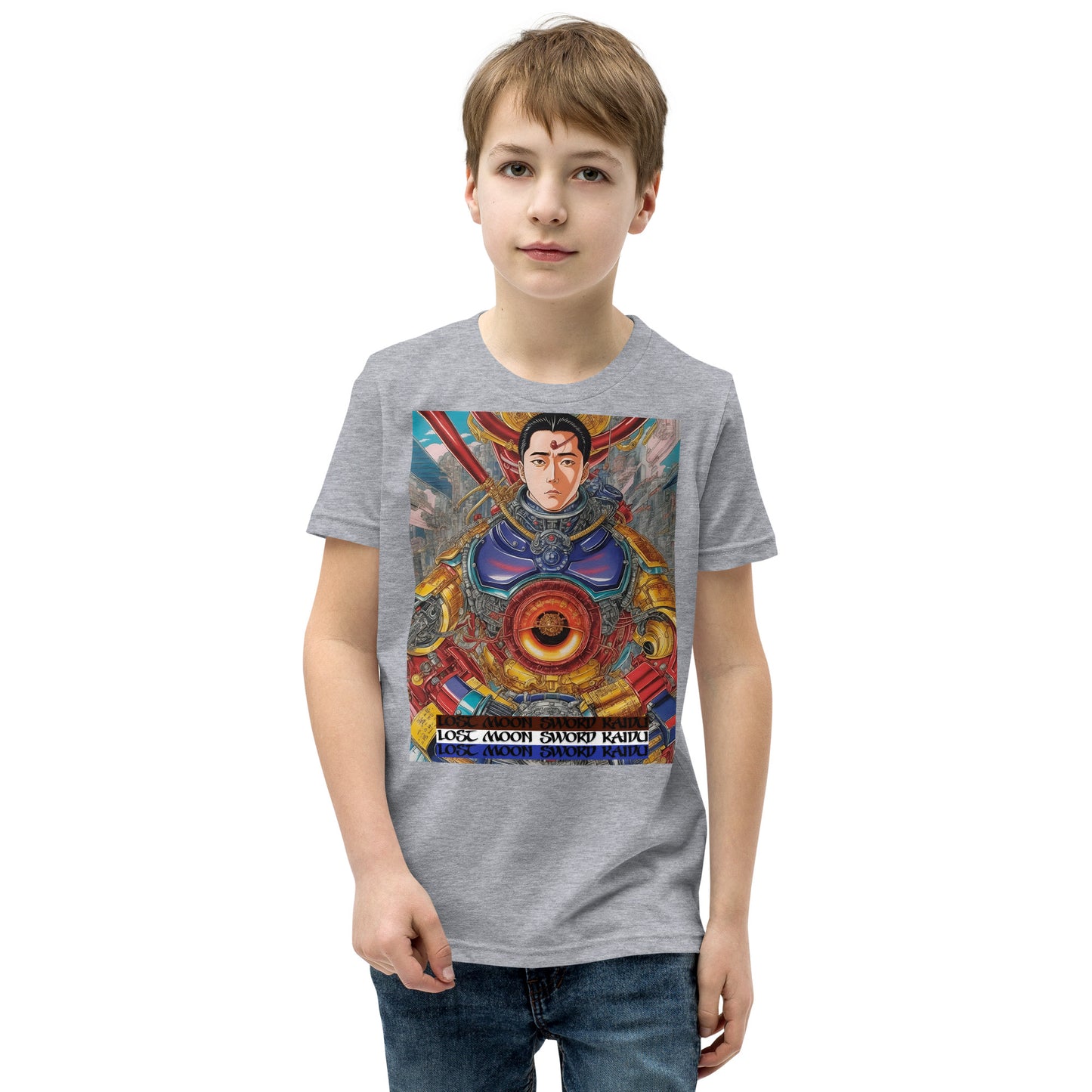Youth Short Sleeve T-Shirt. Collection - Lost Moon Sword Kaidu, Design - ANDRBEL STUDIO