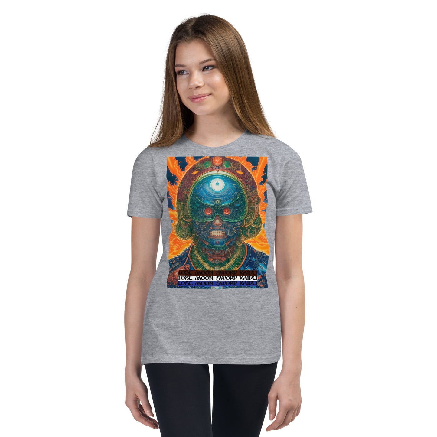 Youth Short Sleeve T-Shirt. Collection - Lost Moon Sword Kaidu, Design - ANDRBEL STUDIO