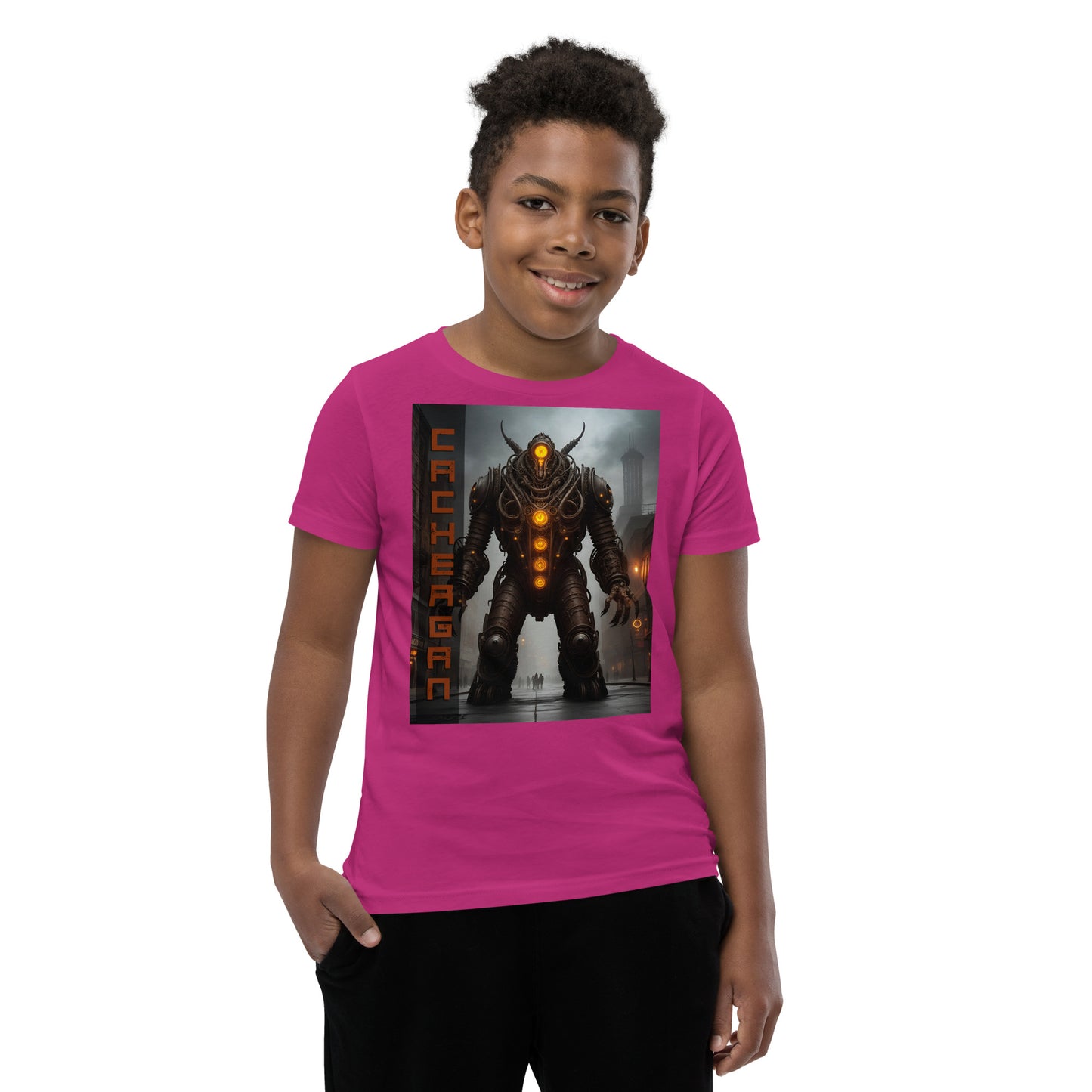 T-shirt a maniche corte per ragazzi. Collezione - Cachergan, Design - ANDRBEL STUDIO
