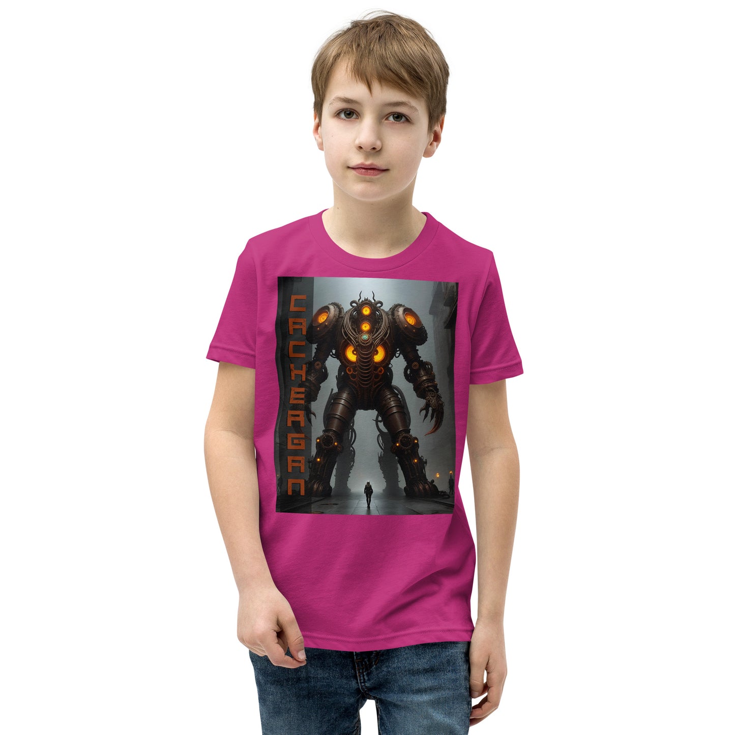 T-shirt a maniche corte per ragazzi. Collezione - Cachergan, Design - ANDRBEL STUDIO