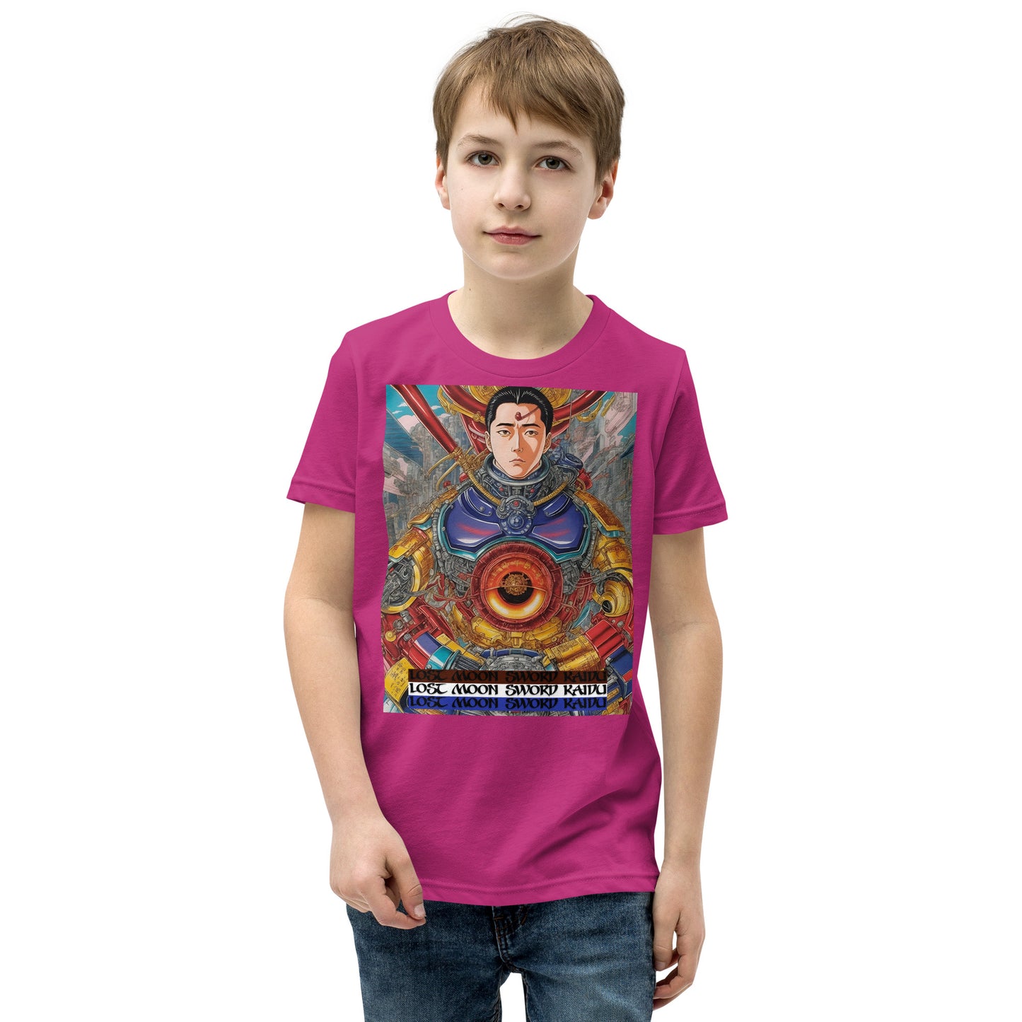 Youth Short Sleeve T-Shirt. Collection - Lost Moon Sword Kaidu, Design - ANDRBEL STUDIO