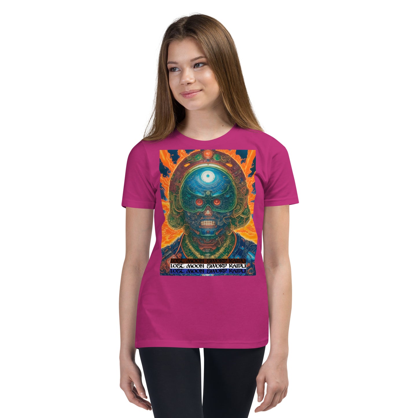 Youth Short Sleeve T-Shirt. Collection - Lost Moon Sword Kaidu, Design - ANDRBEL STUDIO