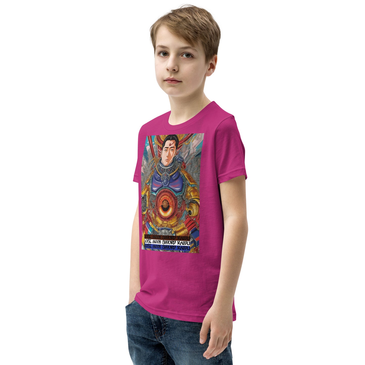 Youth Short Sleeve T-Shirt. Collection - Lost Moon Sword Kaidu, Design - ANDRBEL STUDIO