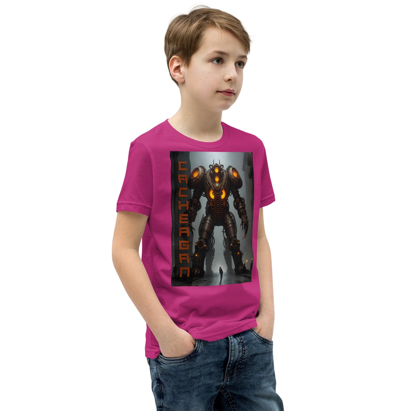 T-shirt a maniche corte per ragazzi. Collezione - Cachergan, Design - ANDRBEL STUDIO