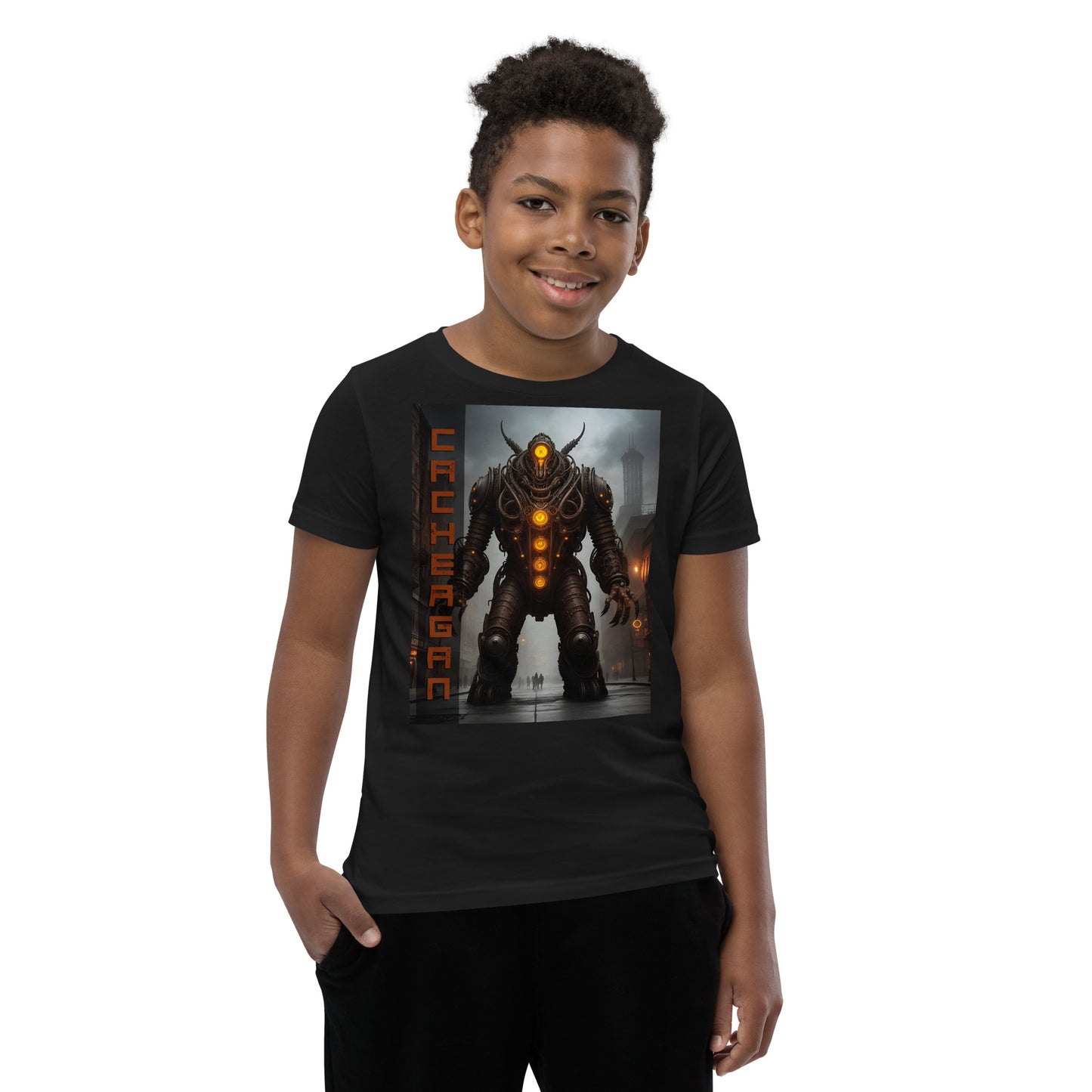 T-shirt a maniche corte per ragazzi. Collezione - Cachergan, Design - ANDRBEL STUDIO