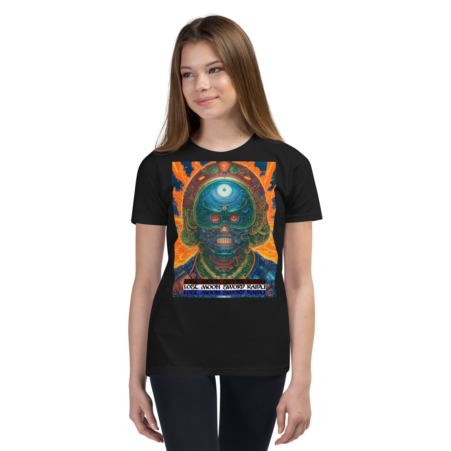 Youth Short Sleeve T-Shirt. Collection - Lost Moon Sword Kaidu, Design - ANDRBEL STUDIO